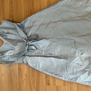 Ann Taylor Elegant Light Blue Sleeveless Dress